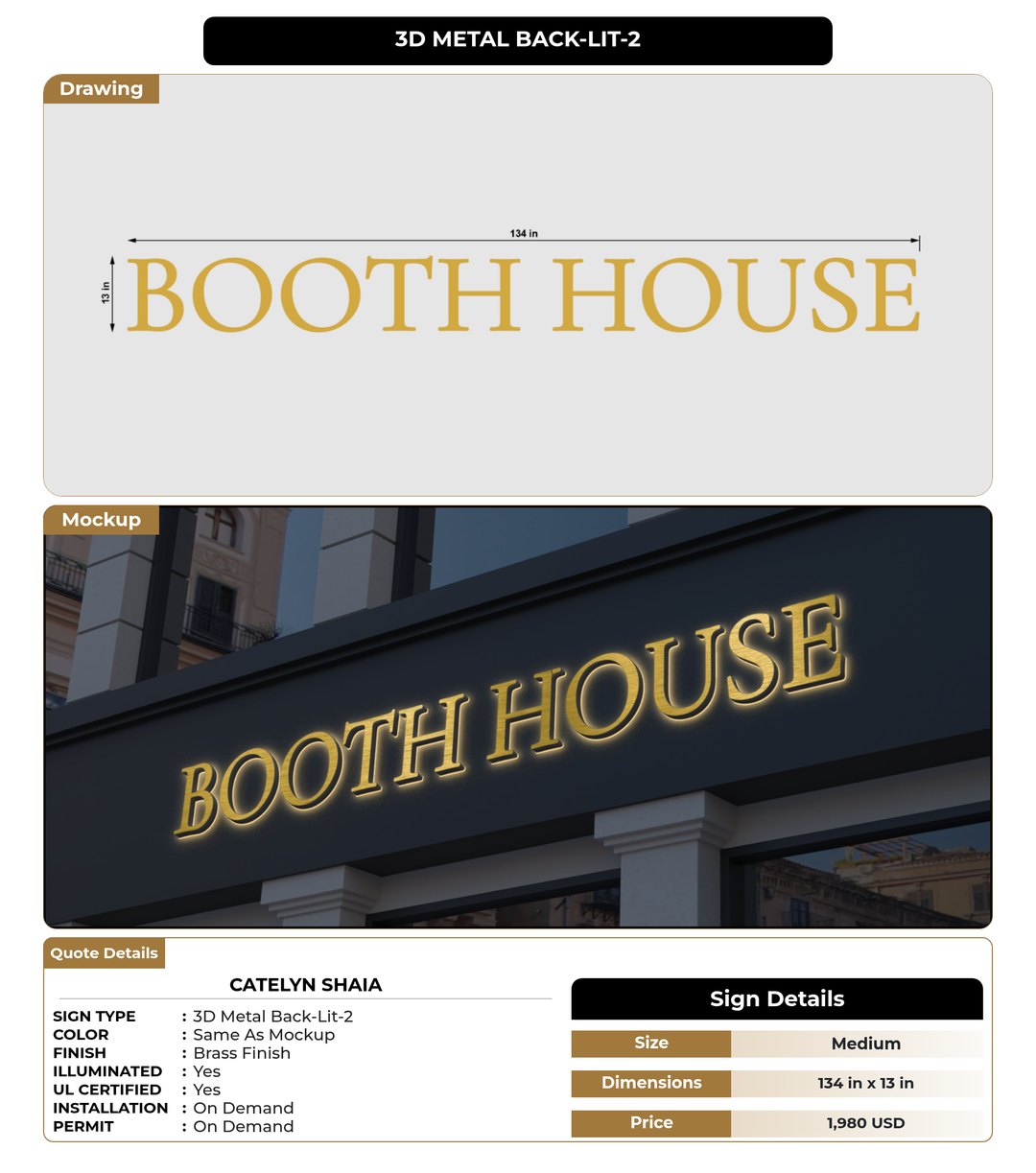 CUSTOM MOCKUP SIGN FOR catelyn shaia