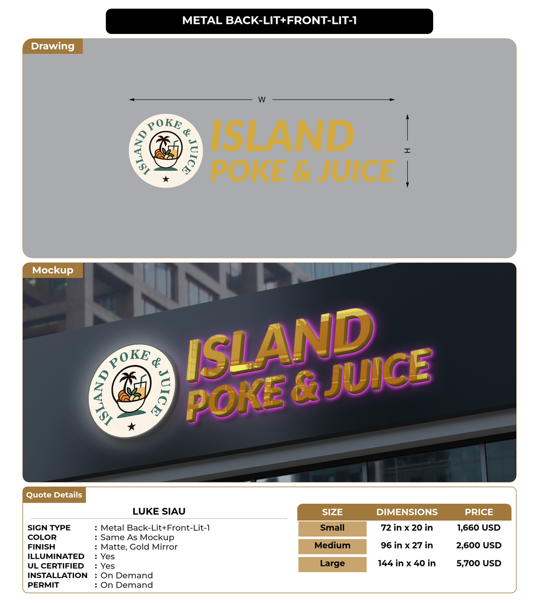 CUSTOM MOCKUP SIGN FOR Luke Siau