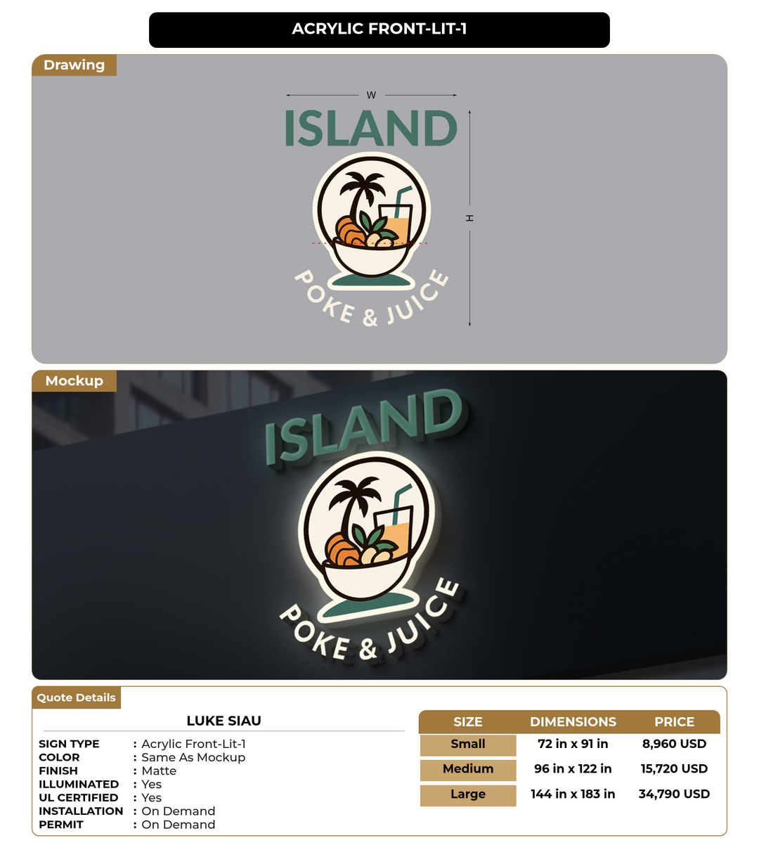 CUSTOM MOCKUP SIGN FOR Luke Siau