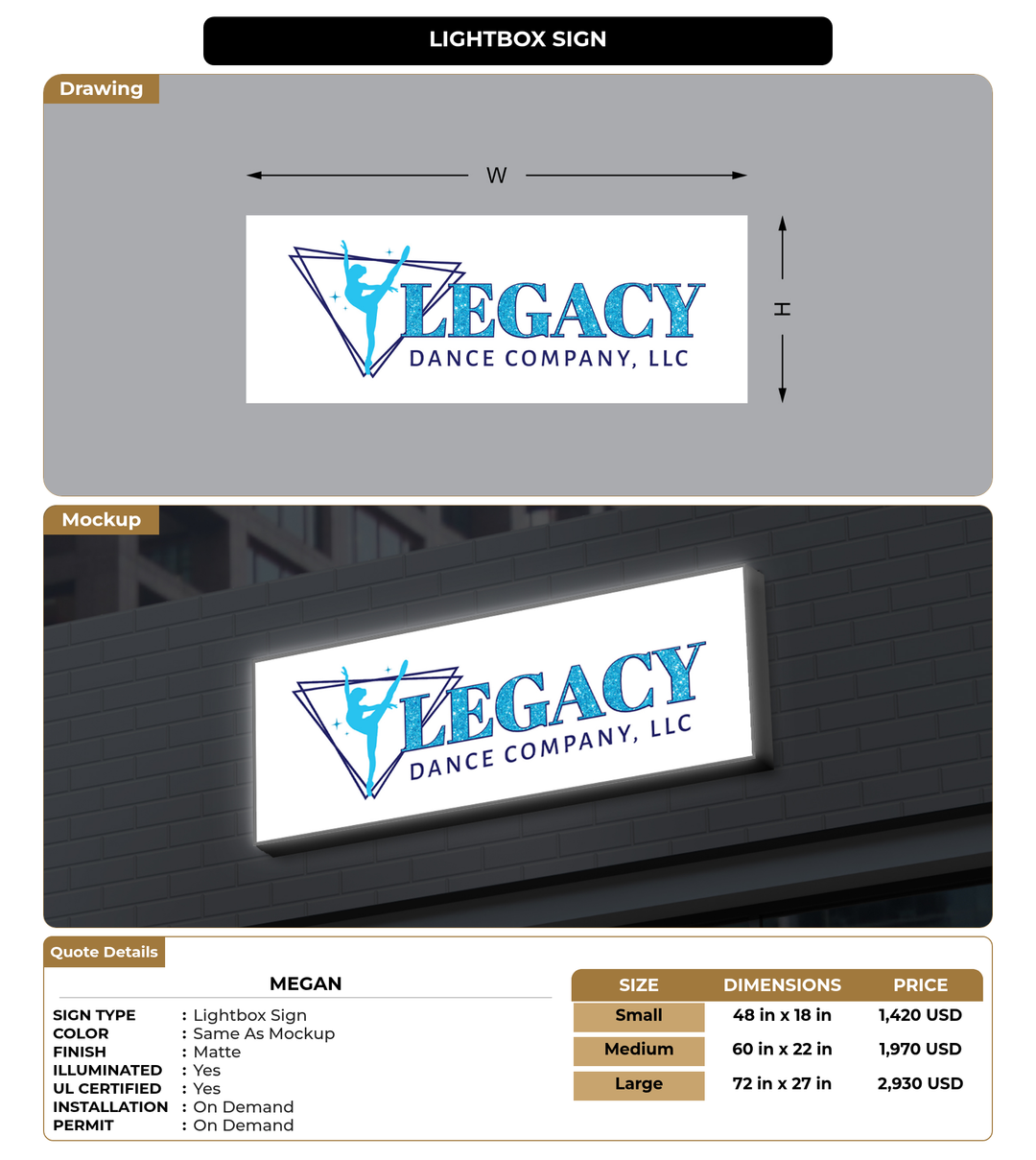 CUSTOM MOCKUP SIGN FOR Megan