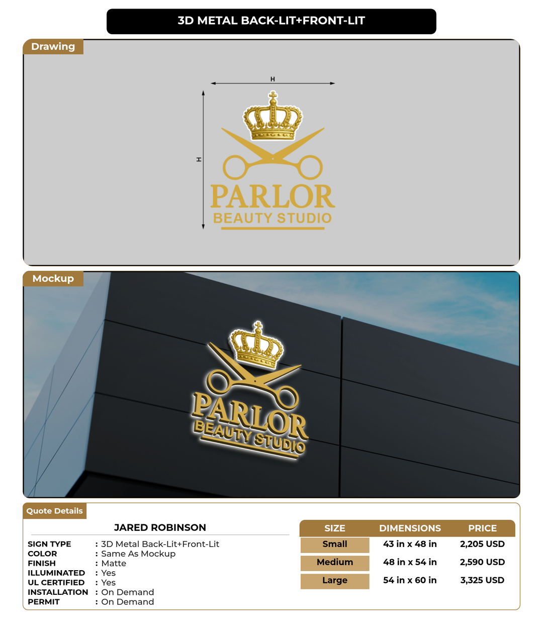 CUSTOM MOCKUP SIGN FOR Jared Robinson