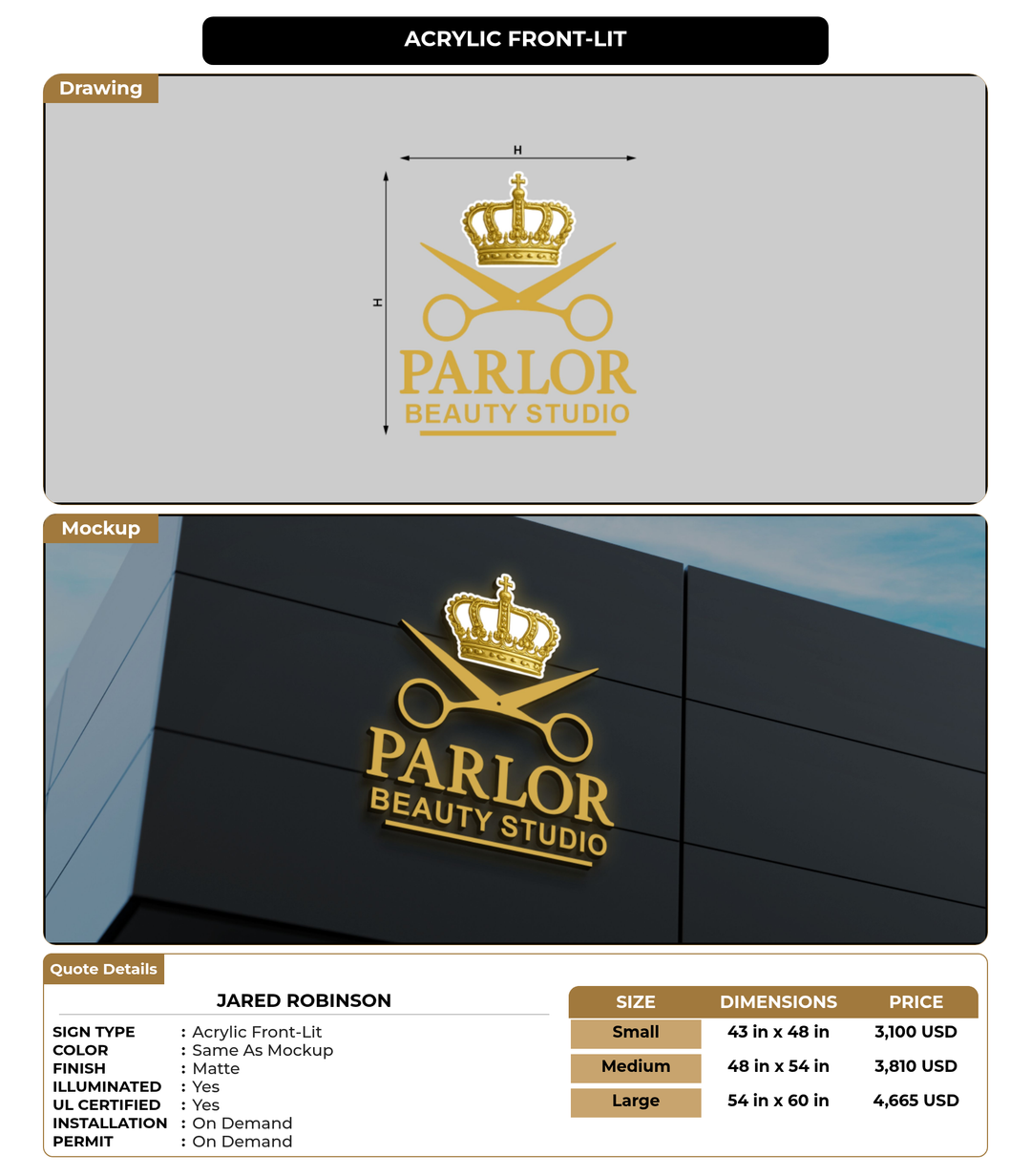 CUSTOM MOCKUP SIGN FOR Jared Robinson