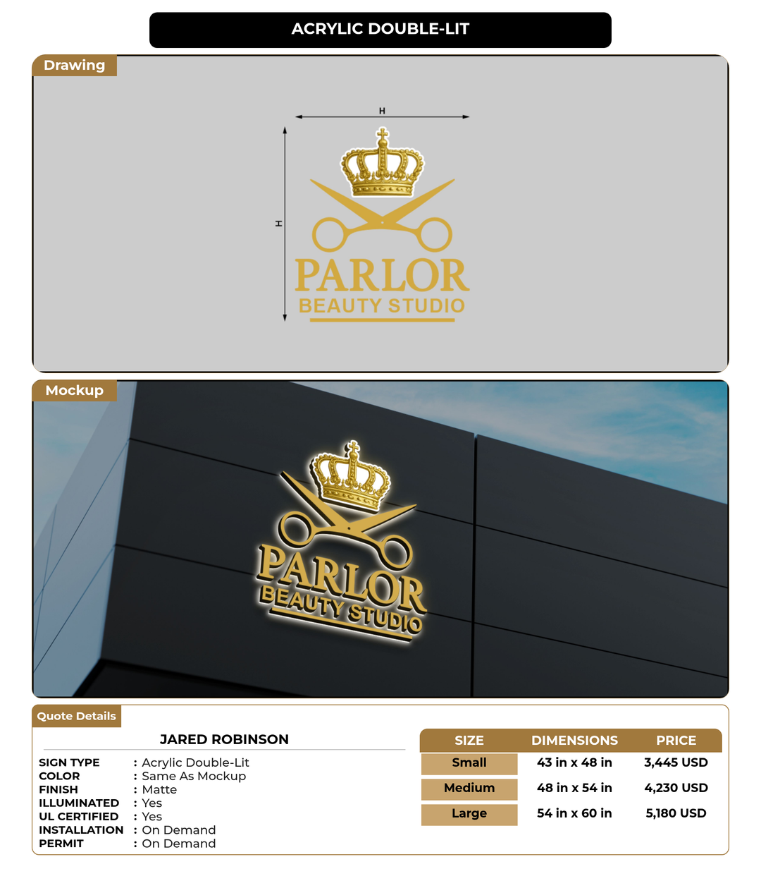 CUSTOM MOCKUP SIGN FOR Jared Robinson