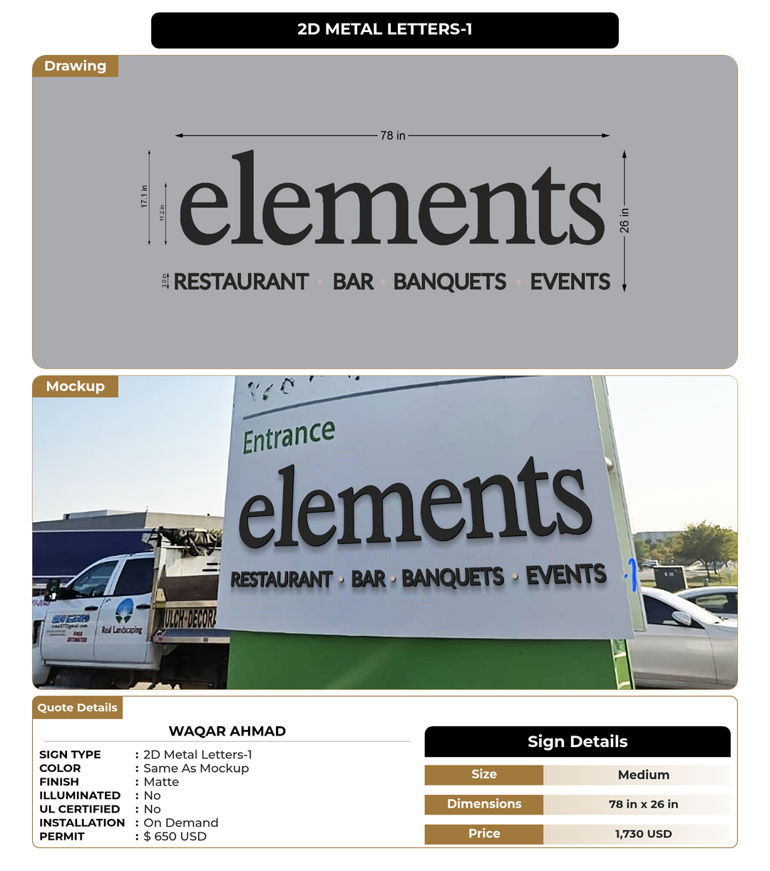 CUSTOM MOCKUP SIGN FOR WAQAR AHMAD
