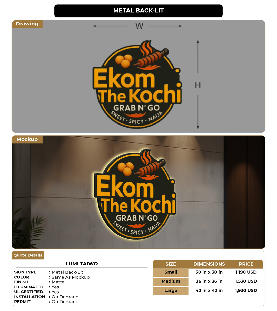 CUSTOM MOCKUP SIGN FOR Lumi Taiwo