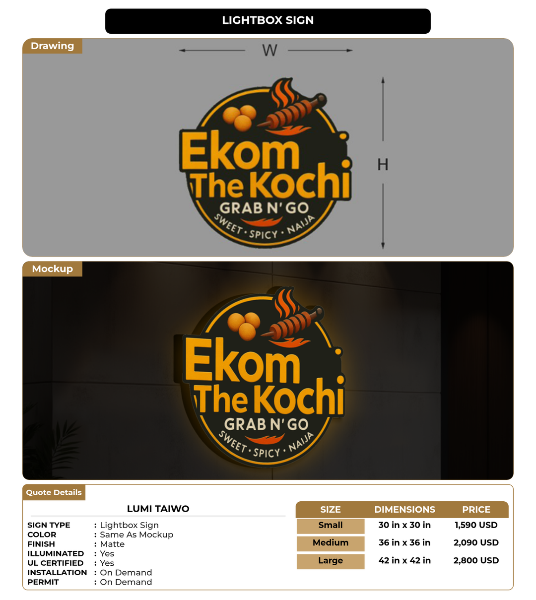 CUSTOM MOCKUP SIGN FOR Lumi Taiwo