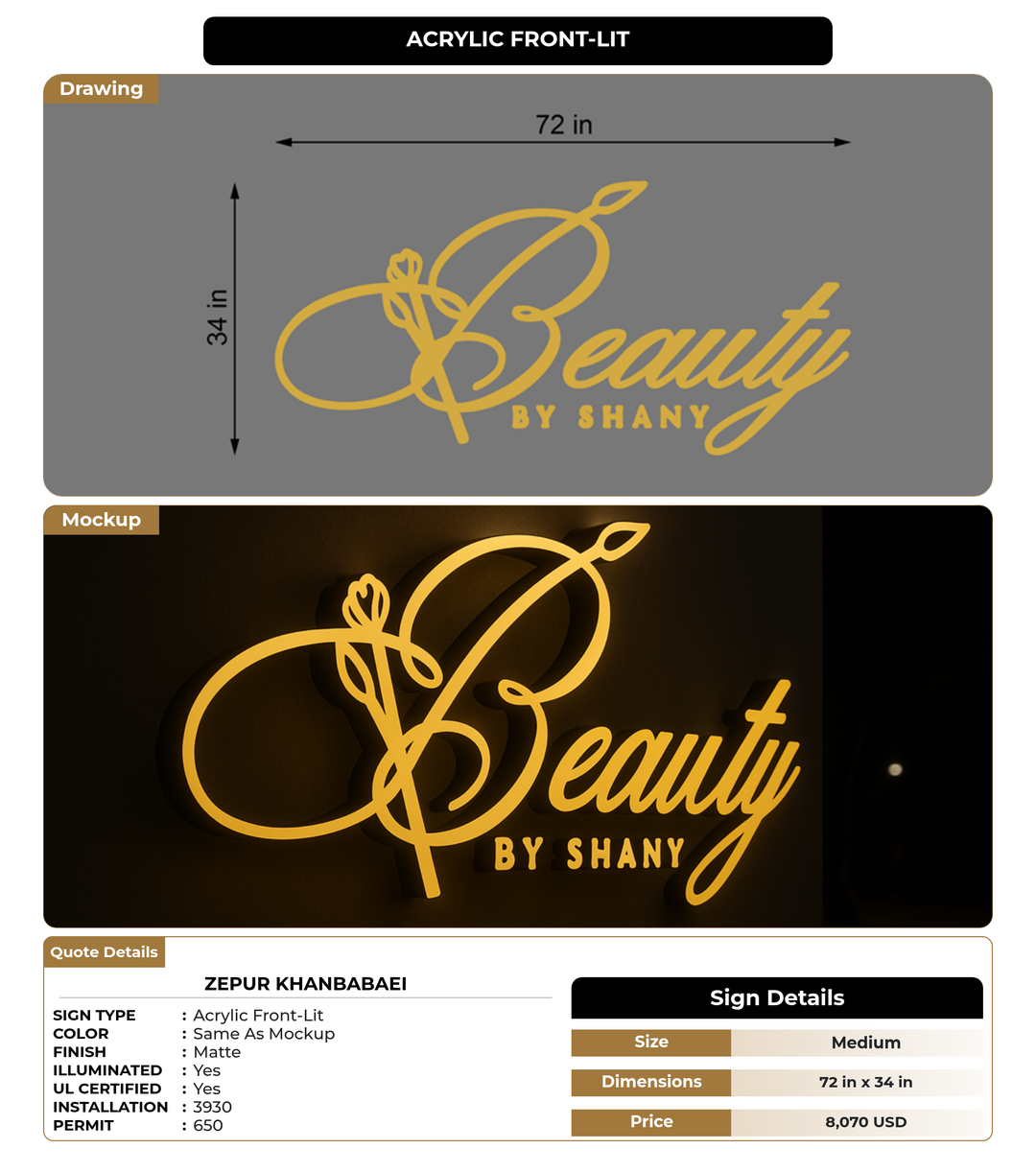 CUSTOM MOCKUP SIGN FOR Zepur Khanbabaei