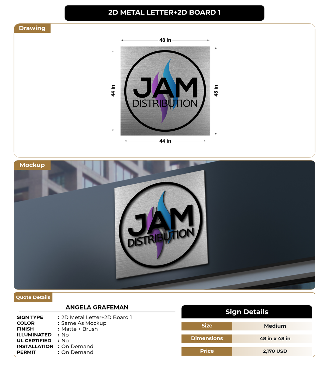 CUSTOM MOCKUP SIGN FOR Angela Grafeman