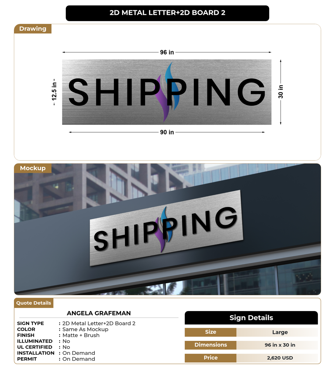 CUSTOM MOCKUP SIGN FOR Angela Grafeman