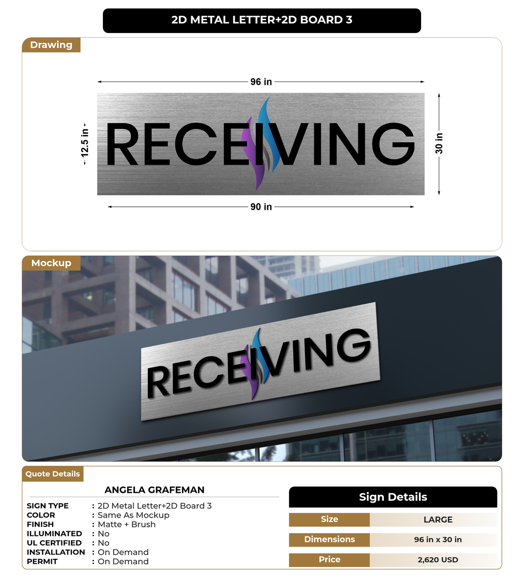 CUSTOM MOCKUP SIGN FOR Angela Grafeman