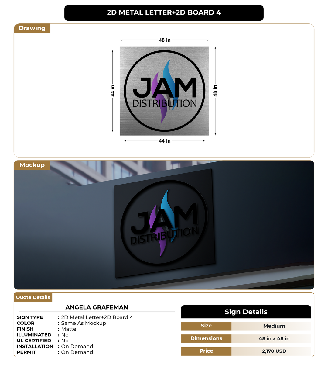 CUSTOM MOCKUP SIGN FOR Angela Grafeman