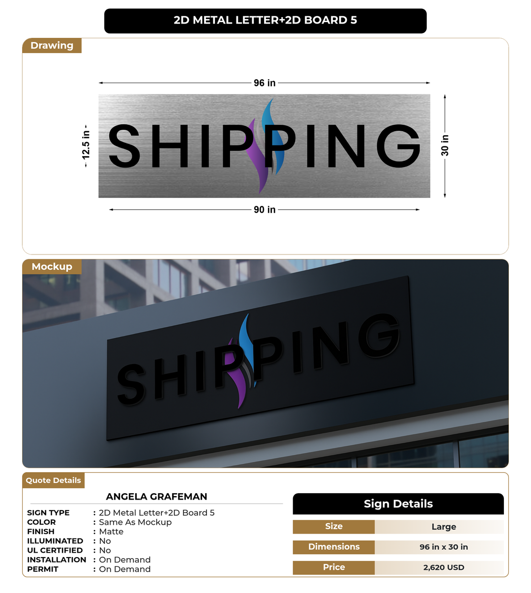 CUSTOM MOCKUP SIGN FOR Angela Grafeman