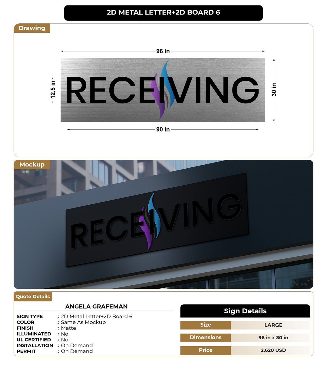 CUSTOM MOCKUP SIGN FOR Angela Grafeman