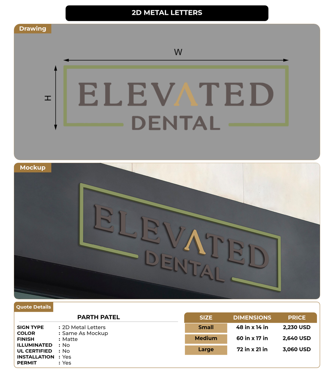CUSTOM MOCKUP SIGN FOR Parth Patel