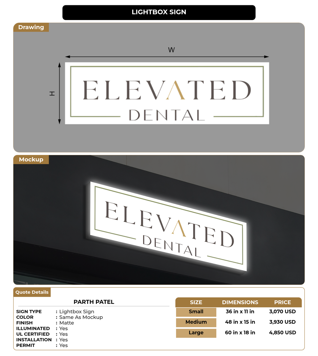 CUSTOM MOCKUP SIGN FOR Parth Patel