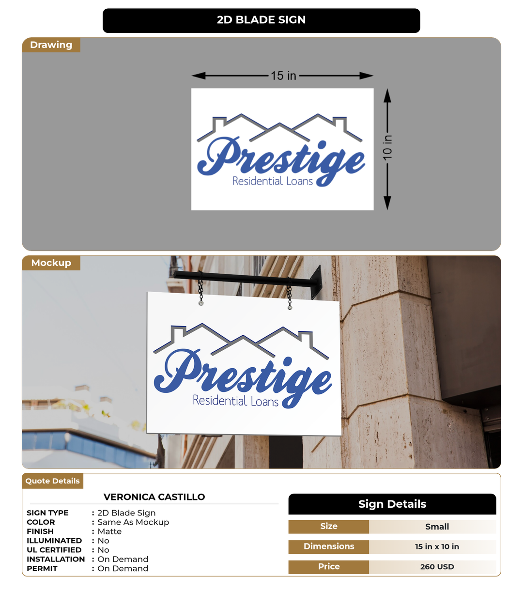 CUSTOM MOCKUP SIGN FOR Veronica Castillo