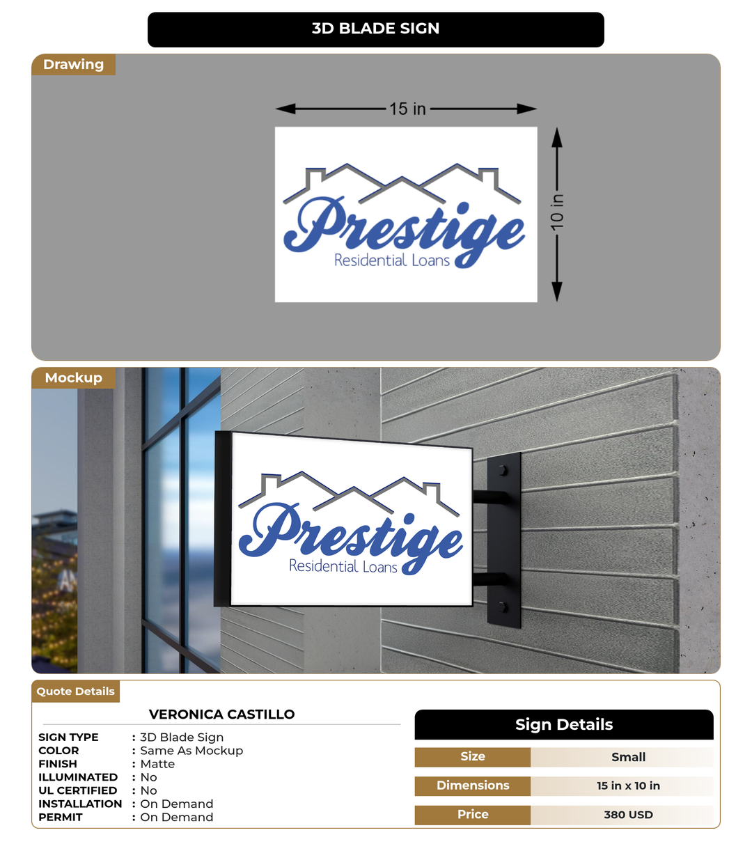 CUSTOM MOCKUP SIGN FOR Veronica Castillo