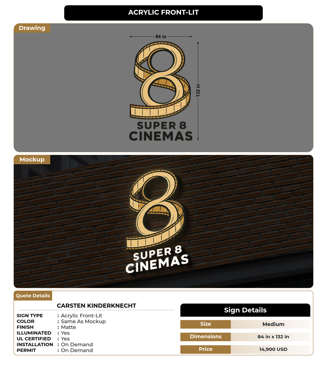 CUSTOM MOCKUP SIGN FOR Carsten Kinderknecht