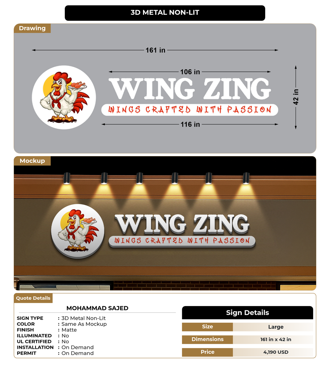 CUSTOM MOCKUP SIGN FOR Mohammad Sajed
