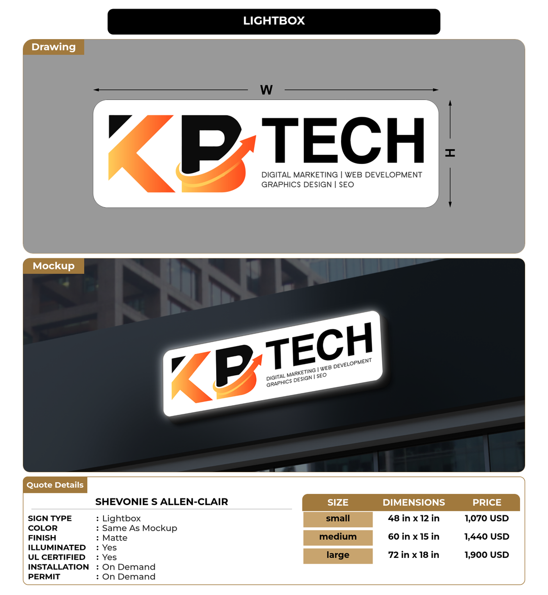 CUSTOM MOCKUP SIGN FOR shevonie s allen-clair