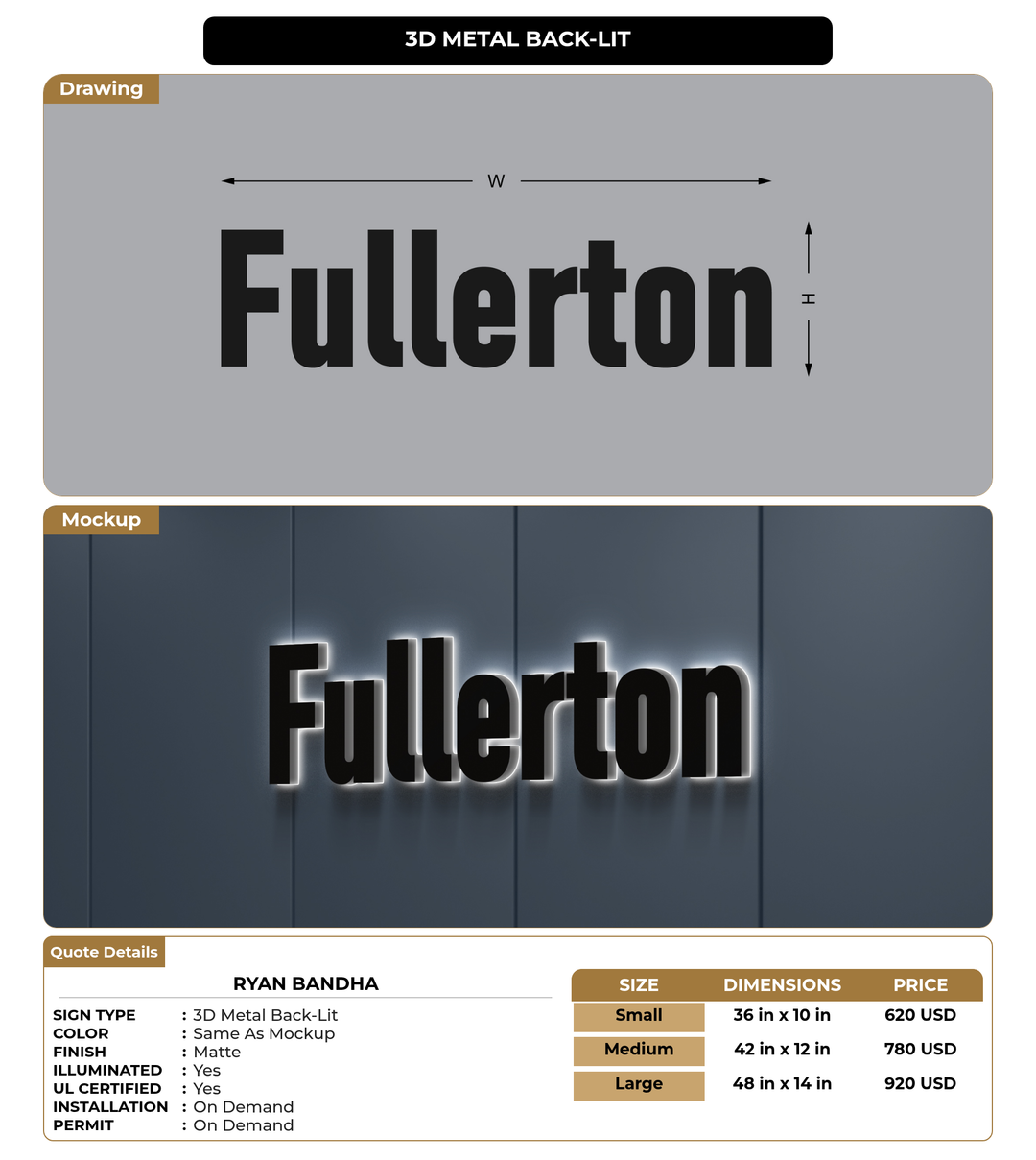 CUSTOM MOCKUP SIGN FOR Ryan Bandha