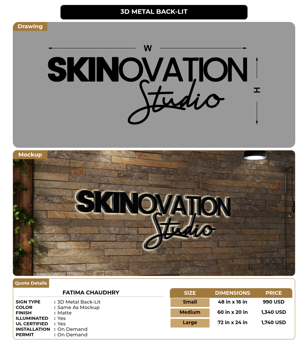 CUSTOM MOCKUP SIGN FOR Fatima Chaudhry