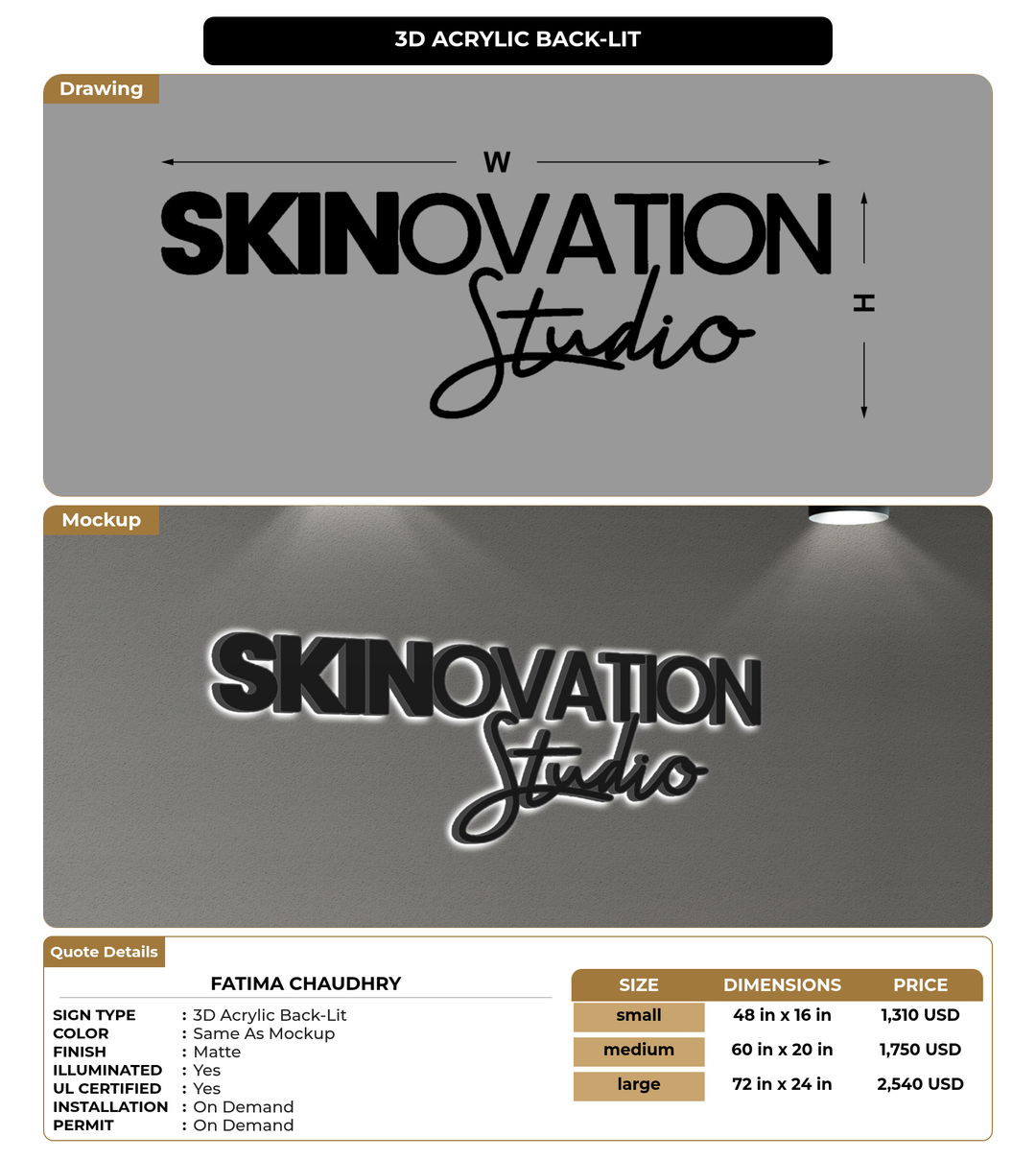 CUSTOM MOCKUP SIGN FOR Fatima Chaudhry