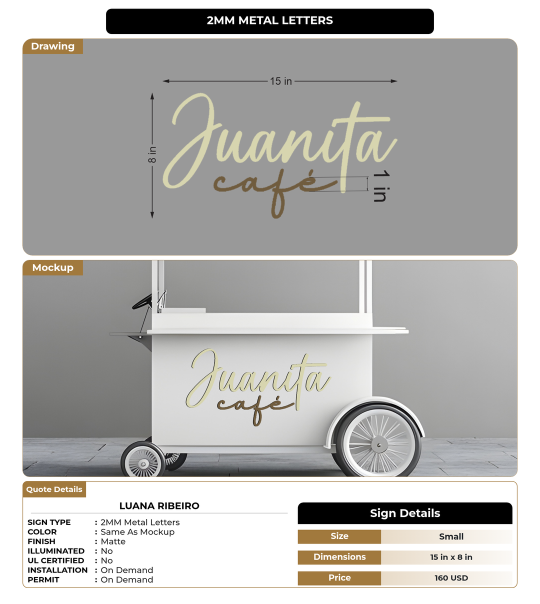 CUSTOM MOCKUP SIGN FOR Luana Ribeiro