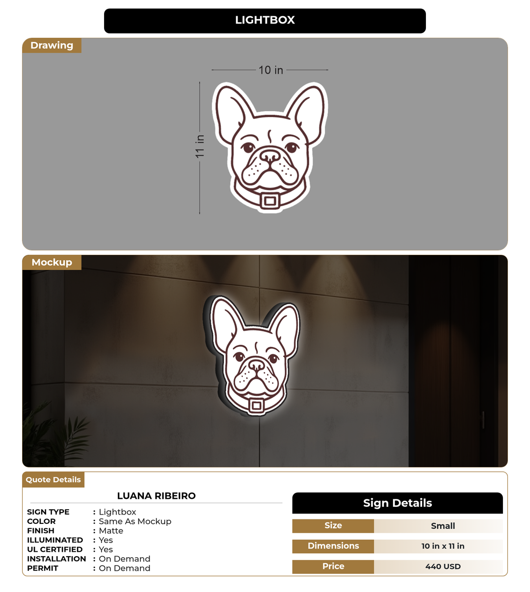 CUSTOM MOCKUP SIGN FOR Luana Ribeiro