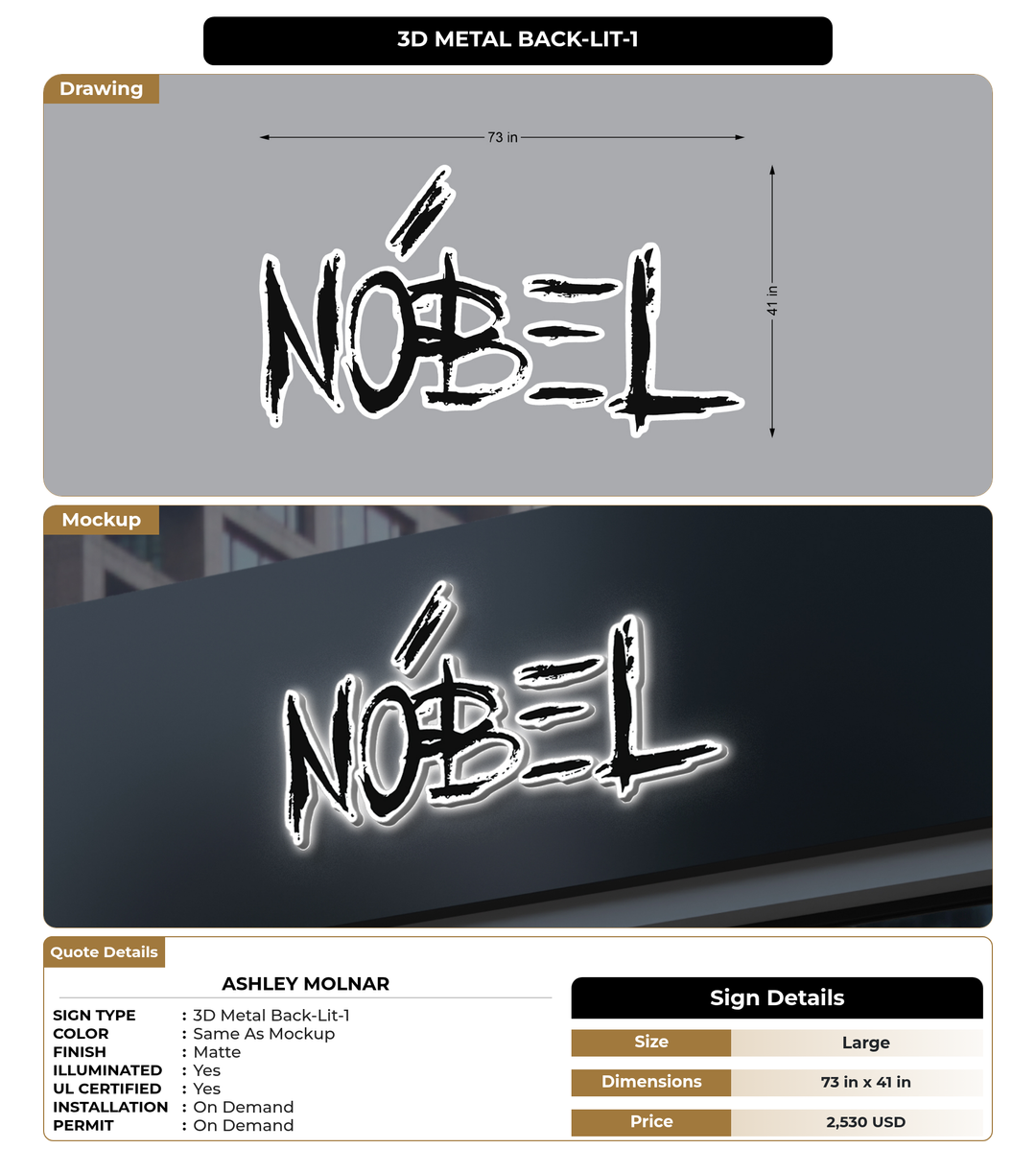 CUSTOM MOCKUP SIGN FOR Ashley Molnar