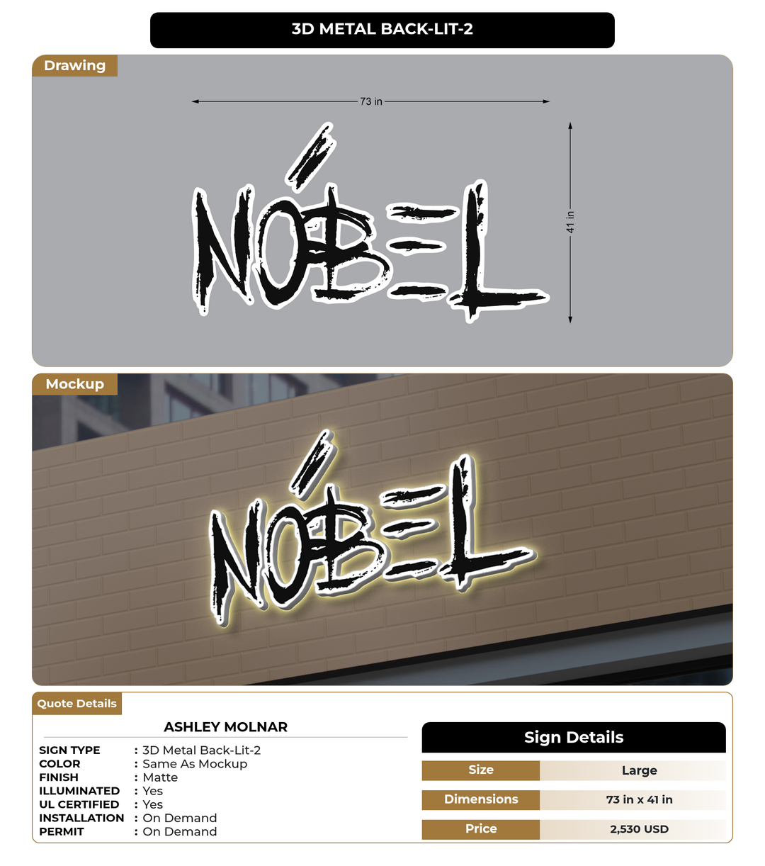 CUSTOM MOCKUP SIGN FOR Ashley Molnar
