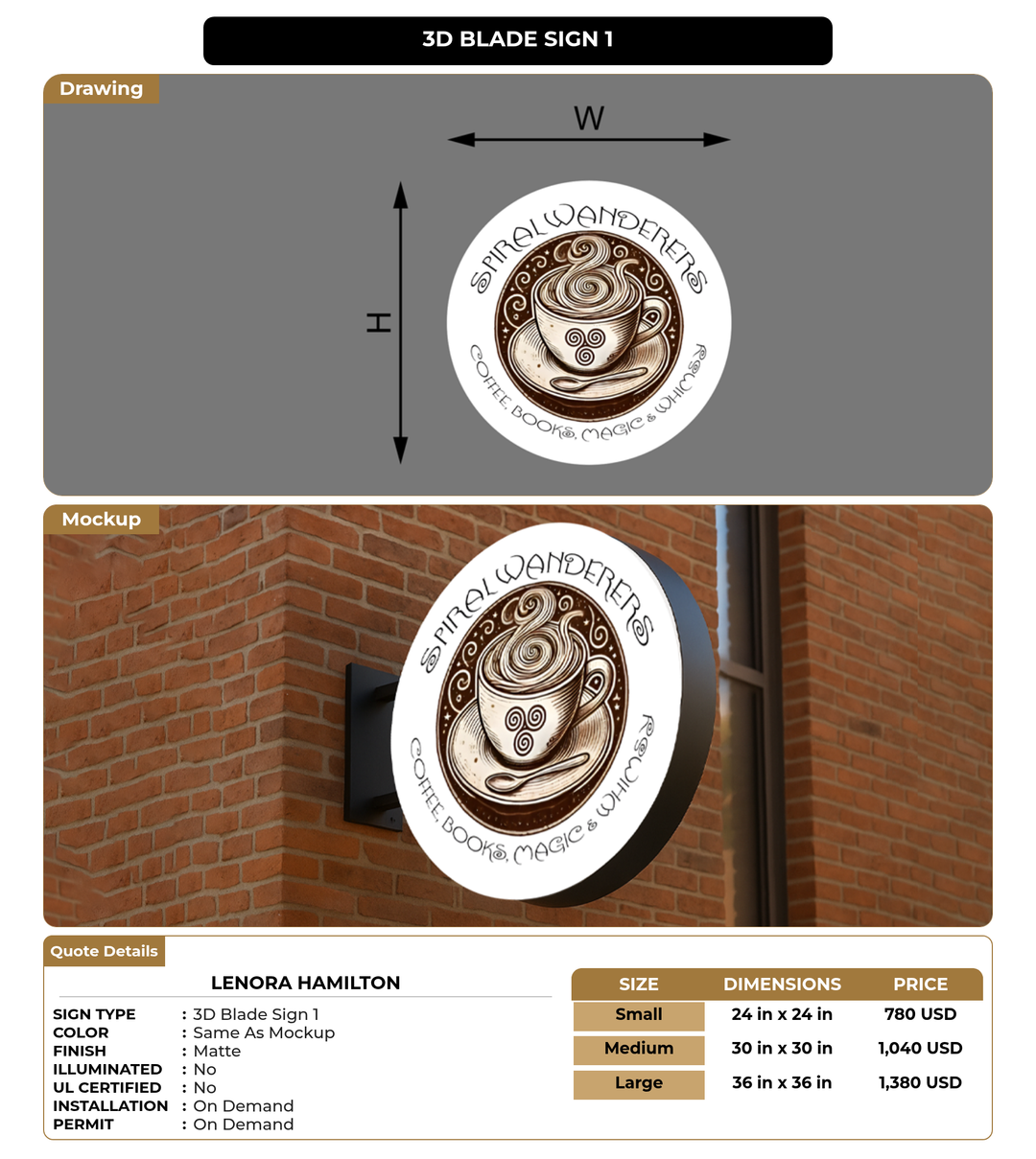 CUSTOM MOCKUP SIGN FOR Lenora Hamilton