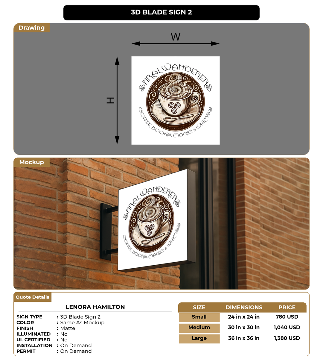 CUSTOM MOCKUP SIGN FOR Lenora Hamilton