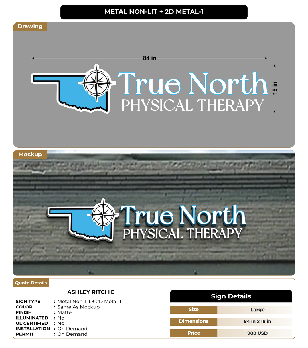CUSTOM MOCKUP SIGN FOR Ashley Ritchie