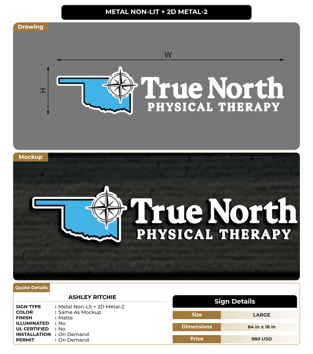 CUSTOM MOCKUP SIGN FOR Ashley Ritchie