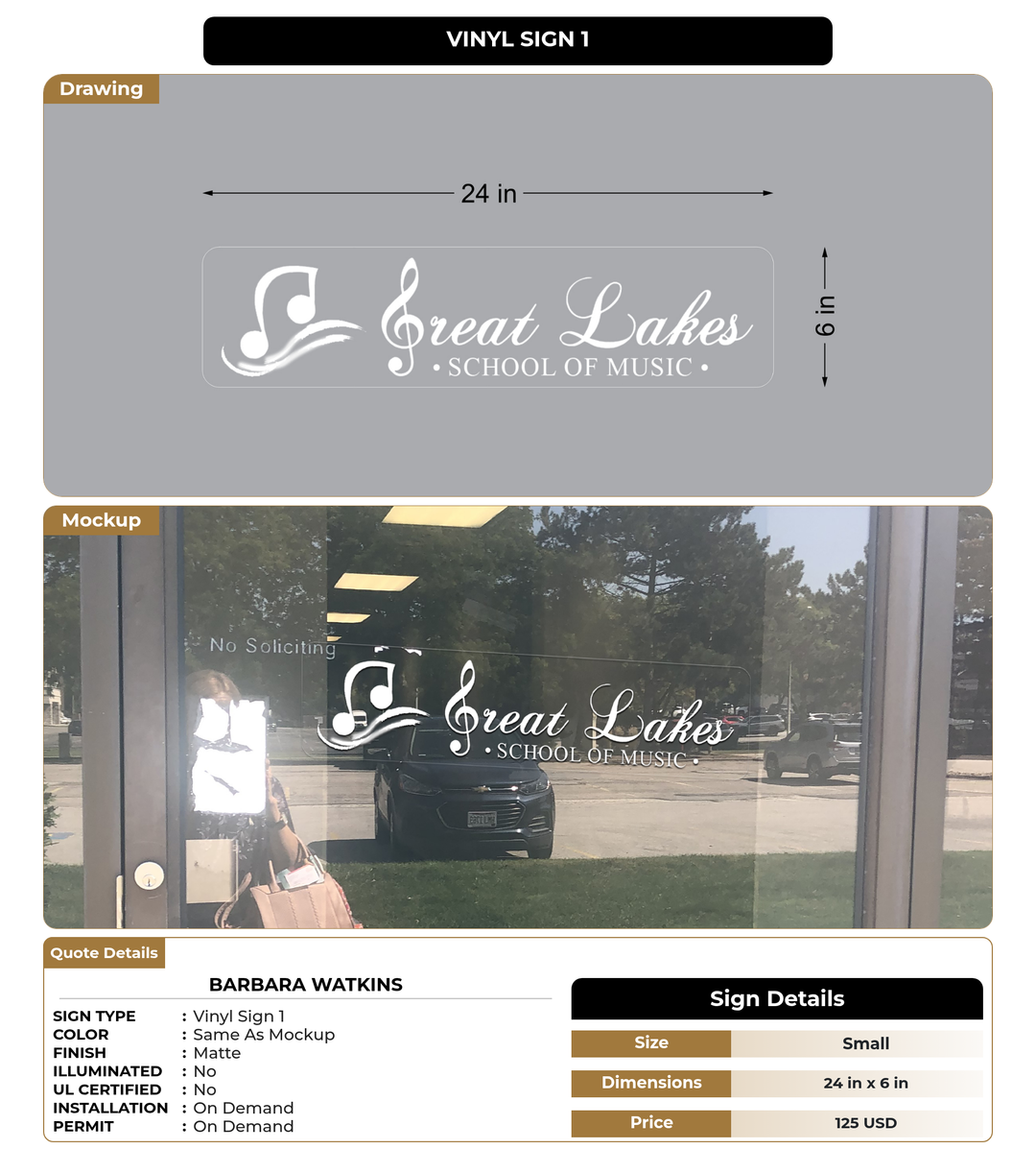 CUSTOM MOCKUP SIGN FOR Barbara Watkins