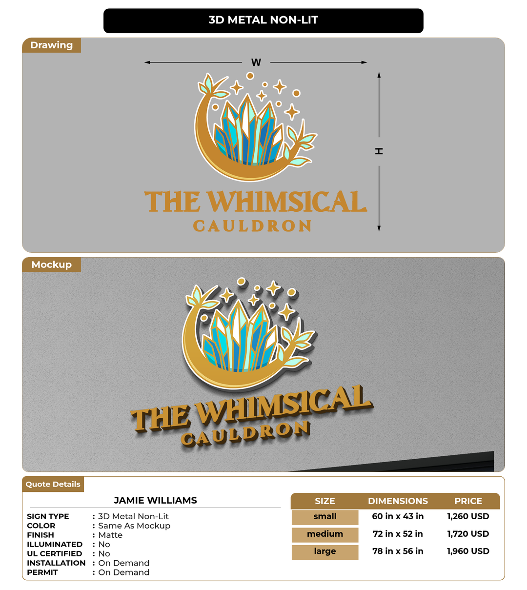 CUSTOM MOCKUP SIGN FOR Jamie Williams