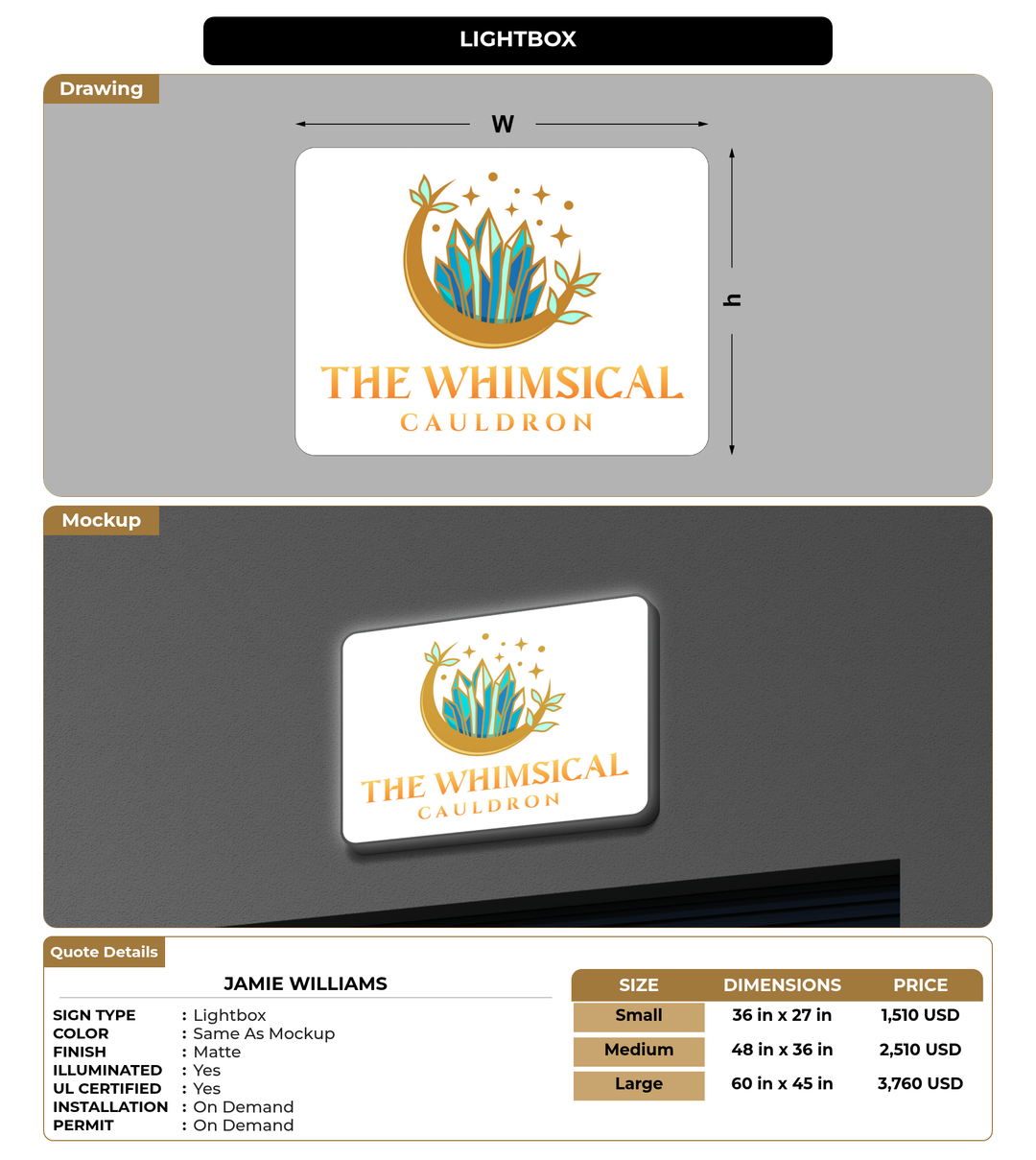 CUSTOM MOCKUP SIGN FOR Jamie Williams