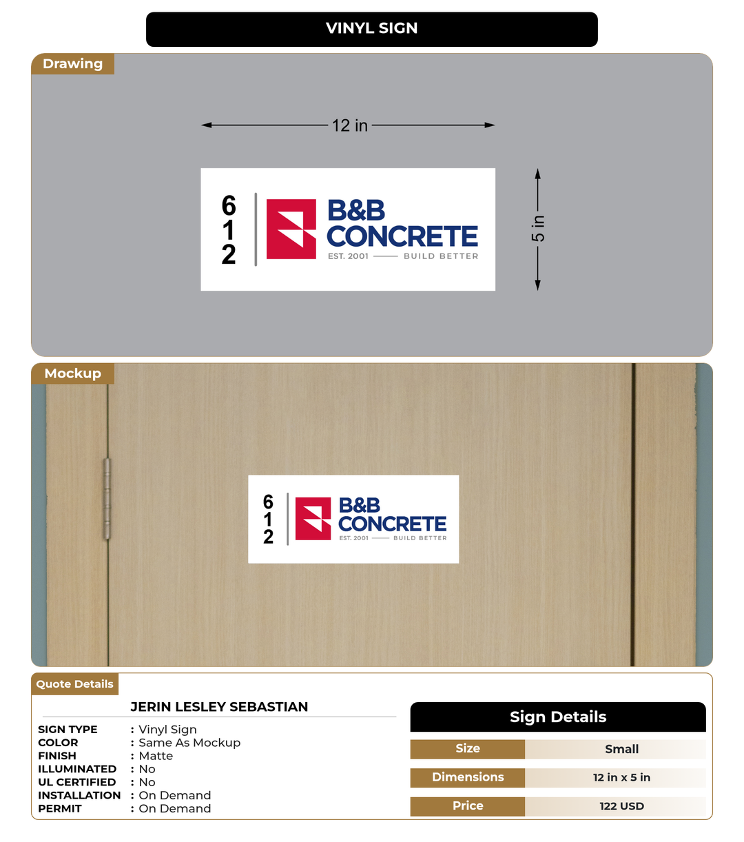 CUSTOM MOCKUP SIGN FOR Jerin Lesley Sebastian