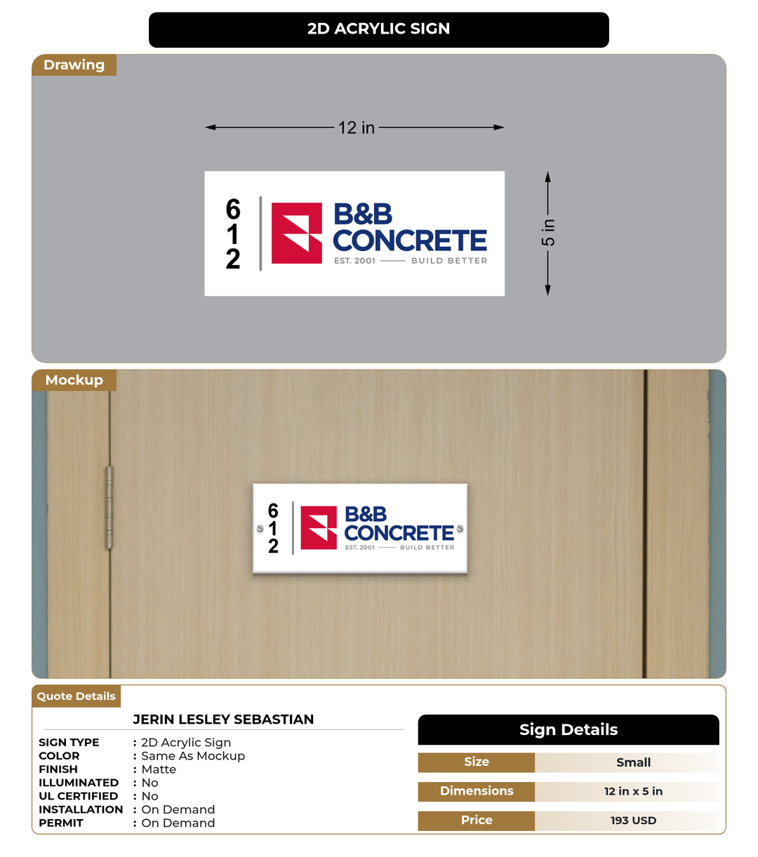 CUSTOM MOCKUP SIGN FOR Jerin Lesley Sebastian