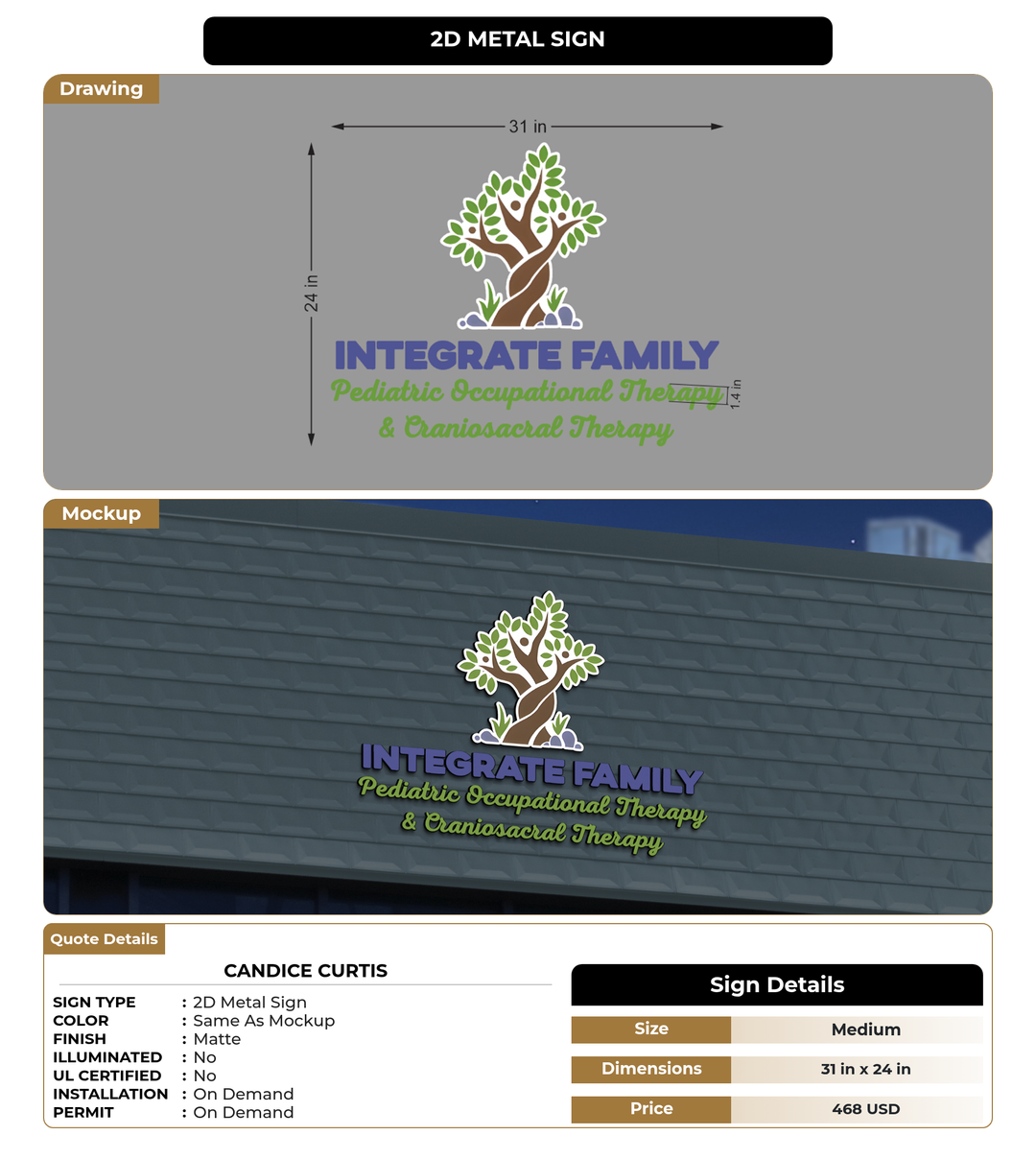 CUSTOM MOCKUP SIGN FOR Candice Curtis