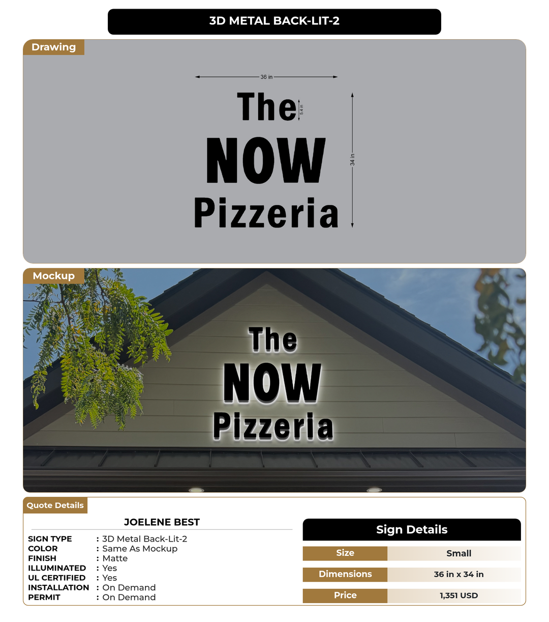 CUSTOM MOCKUP SIGN FOR Joelene Best