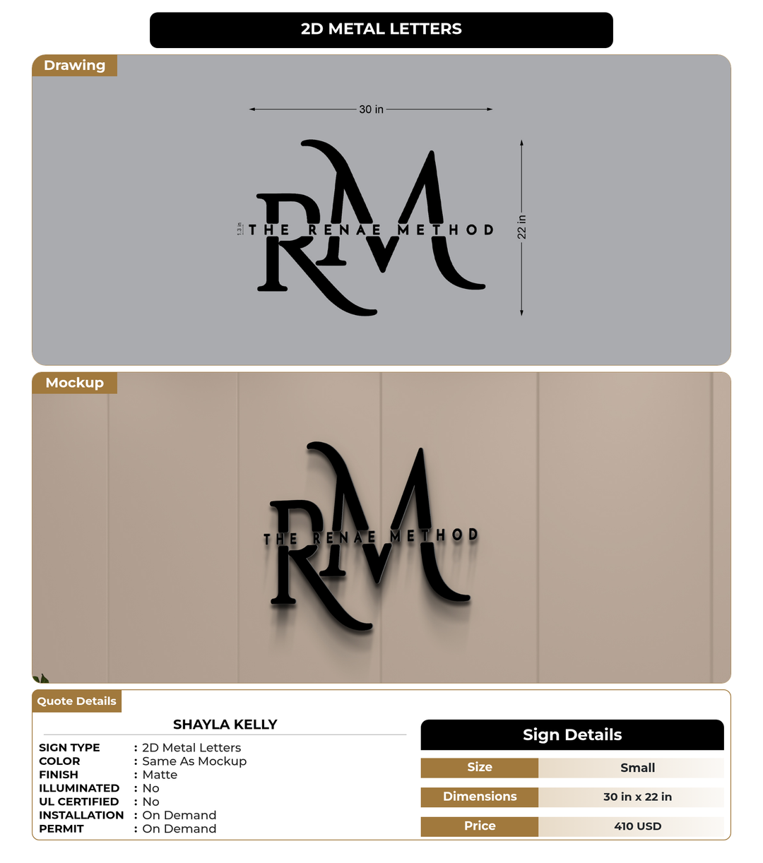 CUSTOM MOCKUP SIGN FOR Shayla kelly