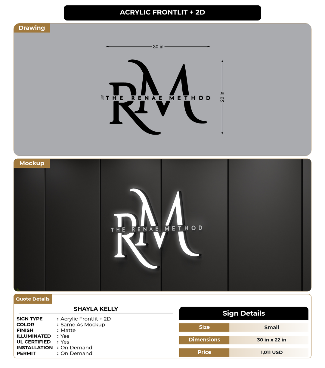 CUSTOM MOCKUP SIGN FOR Shayla kelly