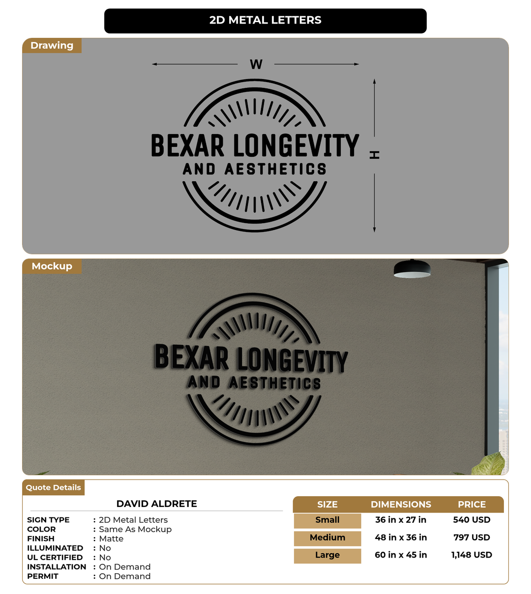 CUSTOM MOCKUP SIGN FOR David Aldrete