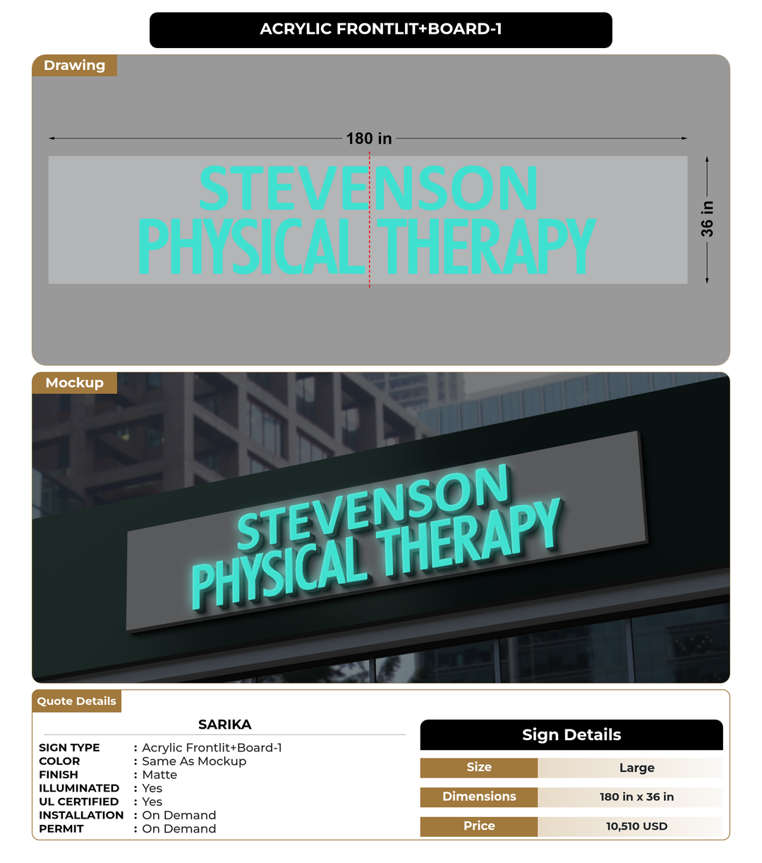 CUSTOM MOCKUP SIGN FOR Sarika