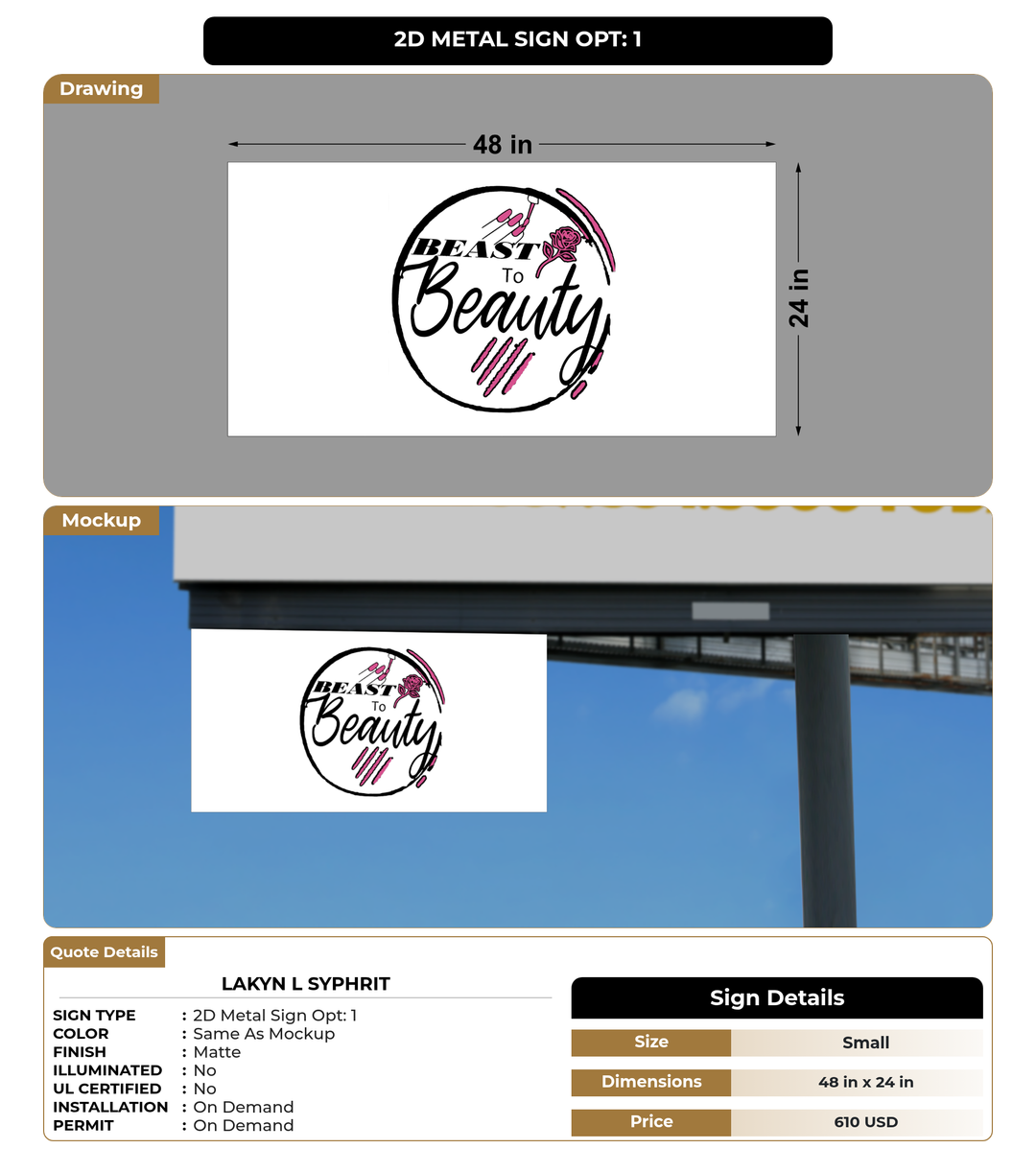 CUSTOM MOCKUP SIGN FOR Lakyn l Syphrit