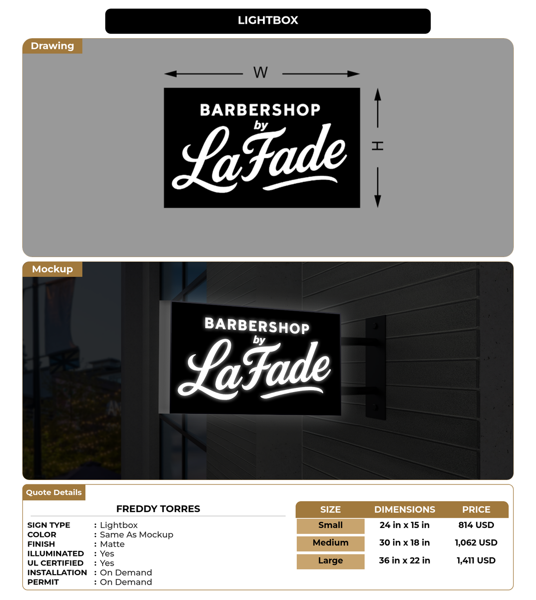 CUSTOM MOCKUP SIGN FOR Freddy Torres