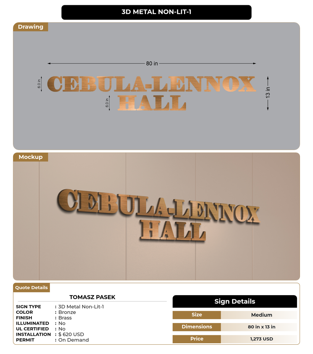 CUSTOM MOCKUP SIGN FOR TOMASZ PASEK