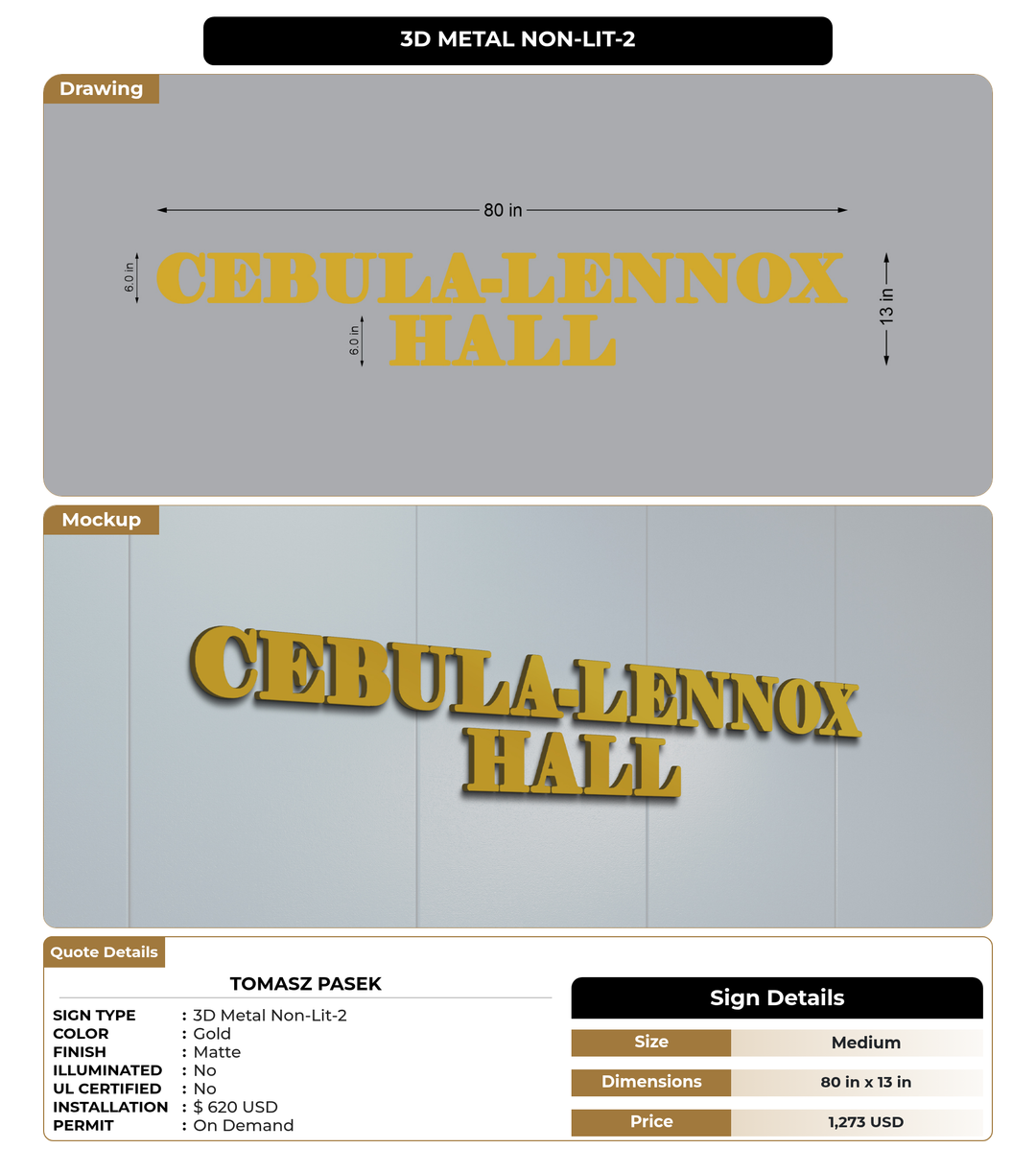 CUSTOM MOCKUP SIGN FOR TOMASZ PASEK
